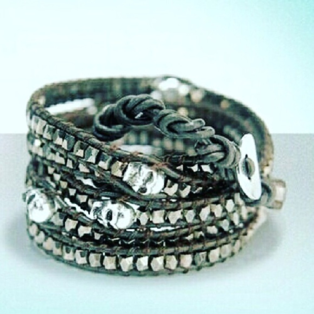 Wrap skull bracelet
